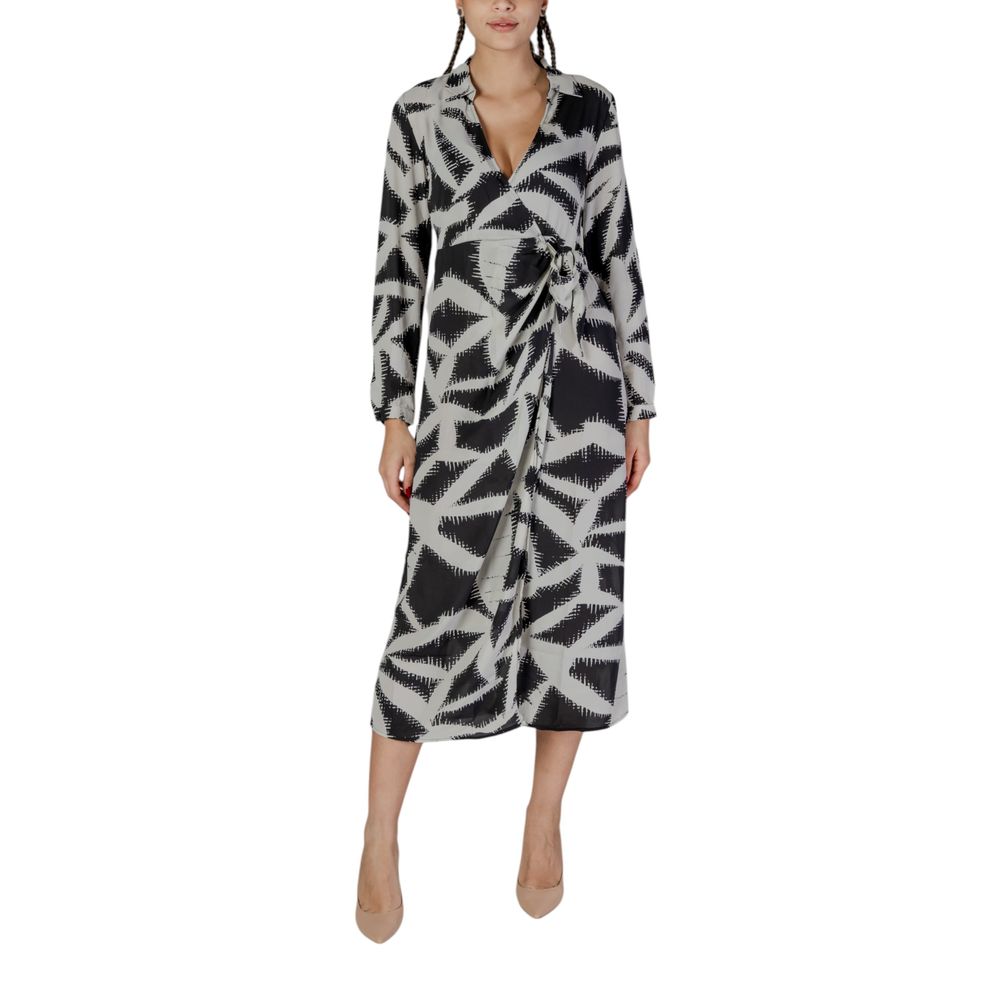 Jacqueline de Yong Midi Wikkeljurk Geometrische Print