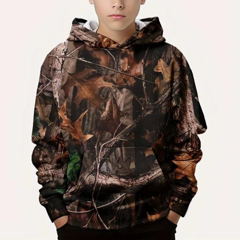 ETST 012 Nieuwe Glowing Face Print Kids Hoodie Unisex Pullover Casual Hooded Lange Mouw Top Meisjes & Jongens Outdoor Kleding Voor Lente Herfst 160CM