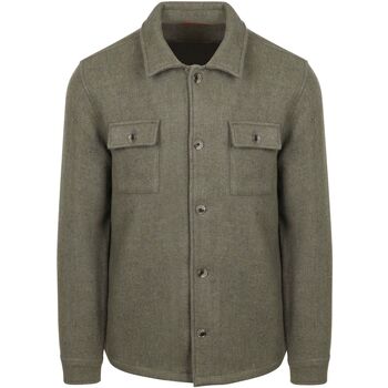 Suitable Sweater  Overshirt Wool Blend Groen