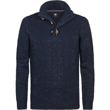 Petrol Industries Sweater  Kabeltrui Half Zip Hamilton Navy