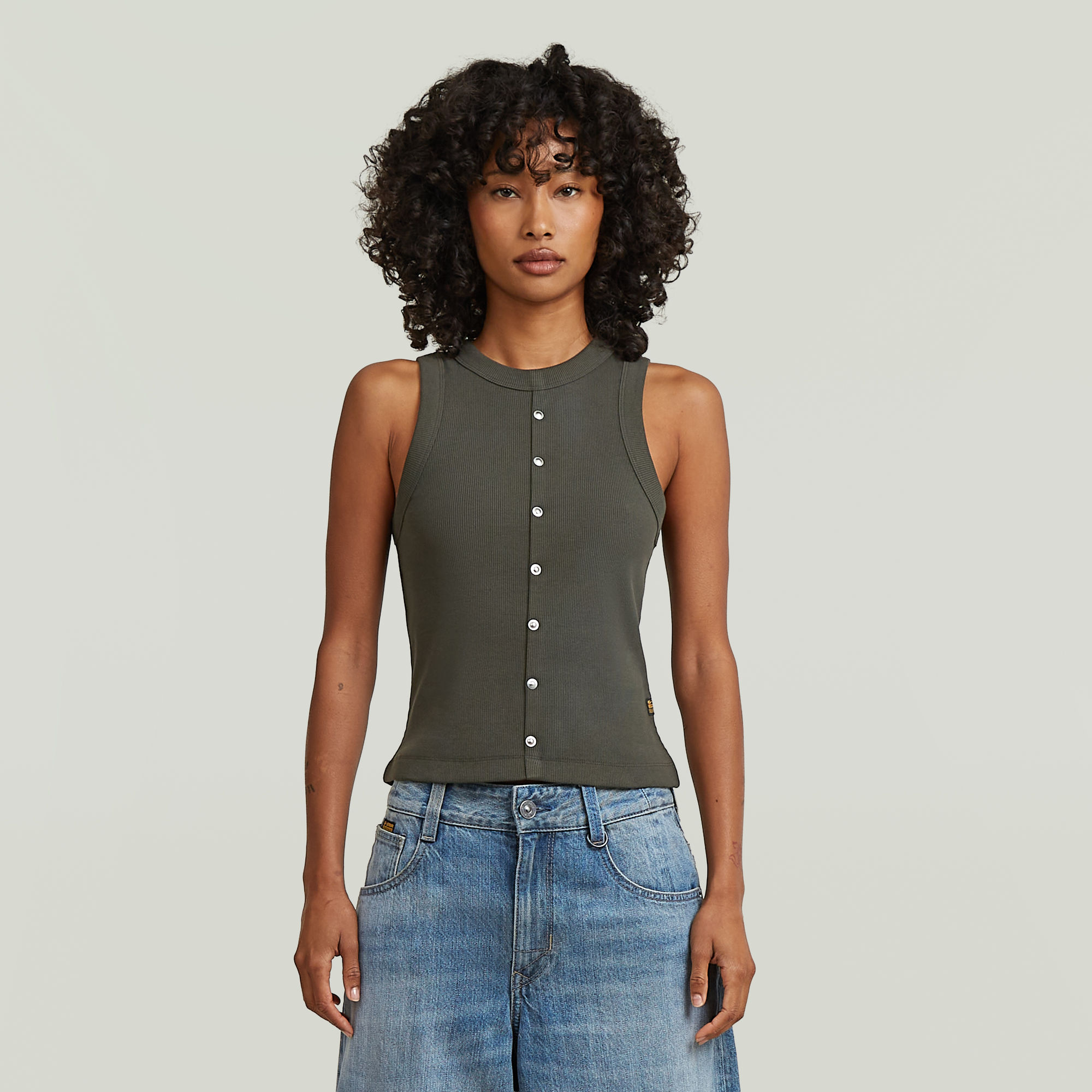 G-Star RAW Heritage Hardware Slim Tank - Grijs - Dames