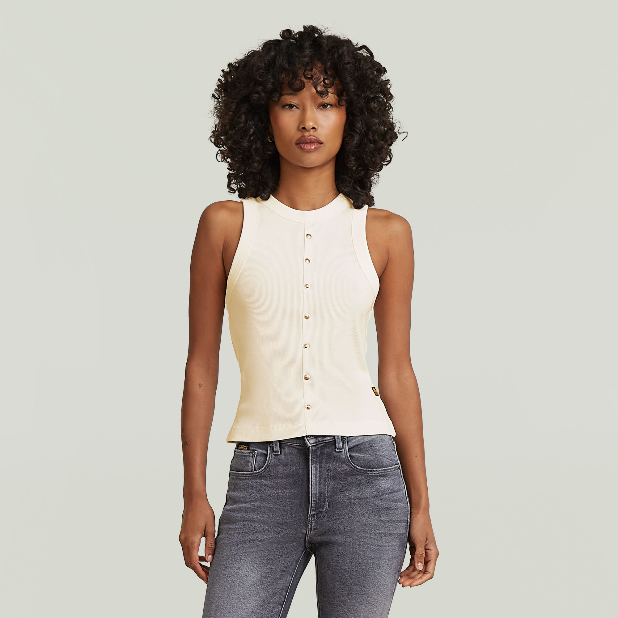 G-Star RAW Heritage Hardware Slim Tank - Wit - Dames