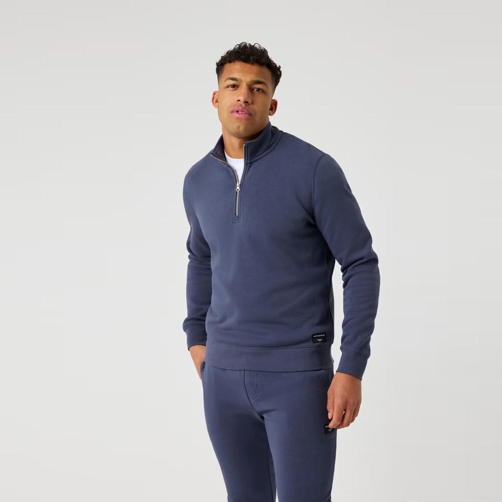 Björn Borg Centre Half Zip Sweatshirt Heren-blaugrau