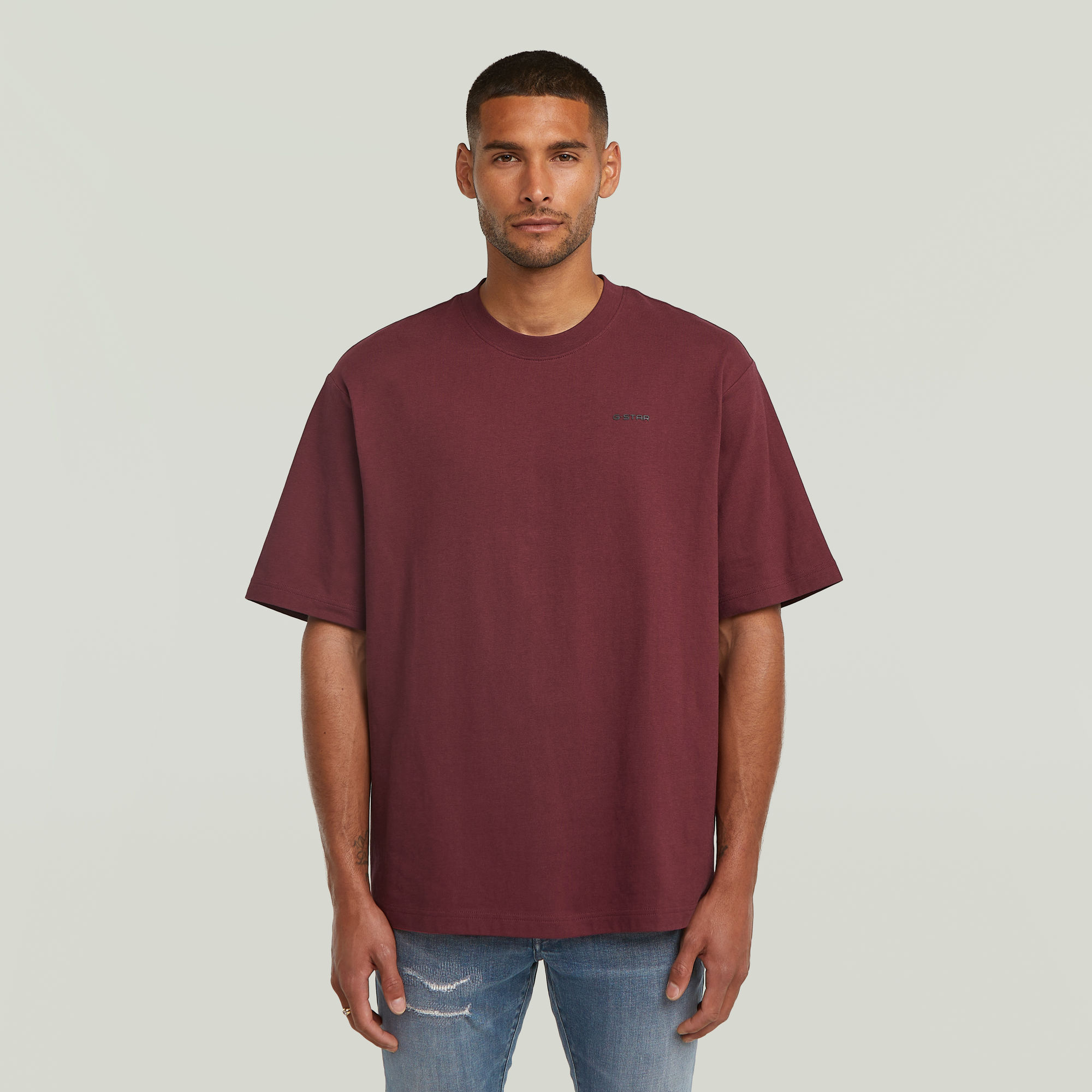 G-Star RAW Boxy Base T-Shirt - Rood - Heren