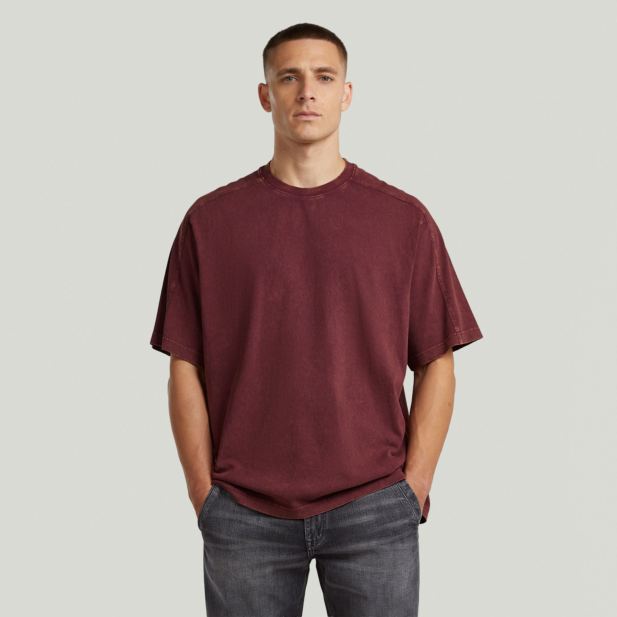 G-Star RAW Washed Boxy T-shirt - Rood - Heren