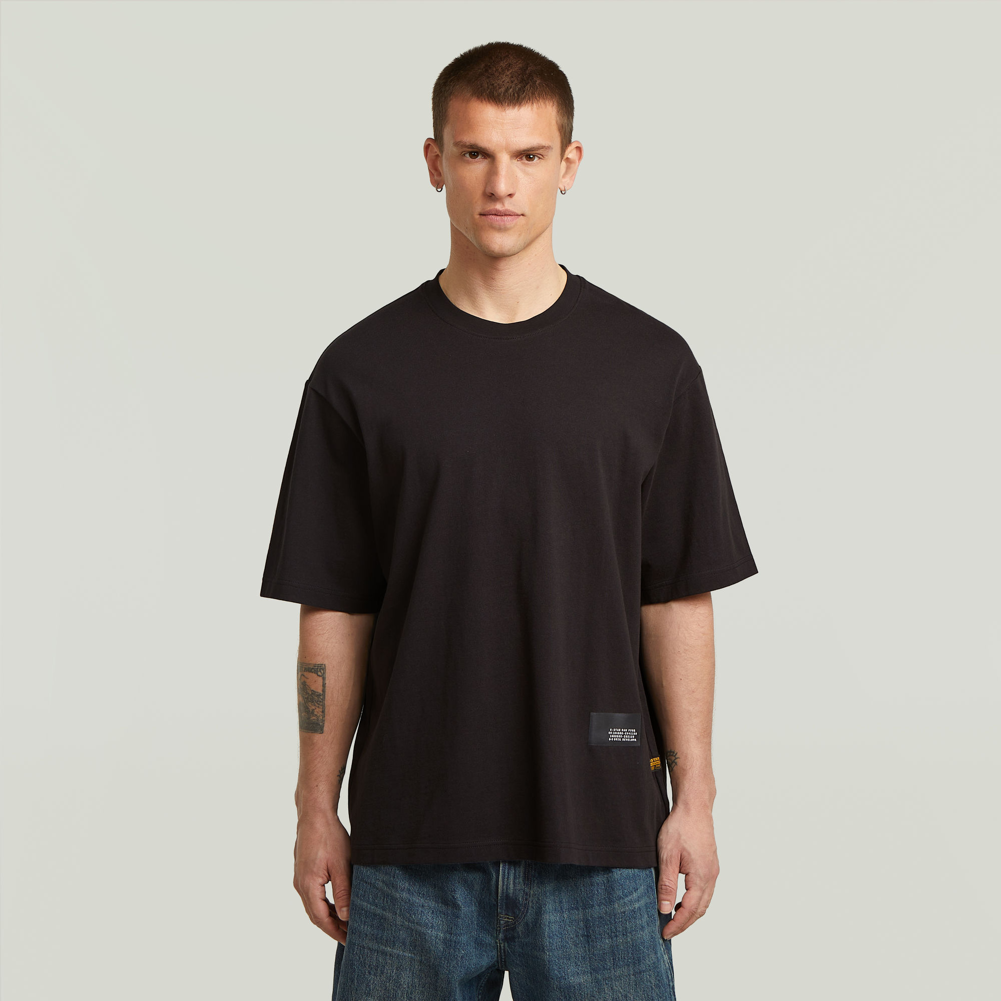 G-Star RAW Boxy T-Shirt - Zwart - Heren