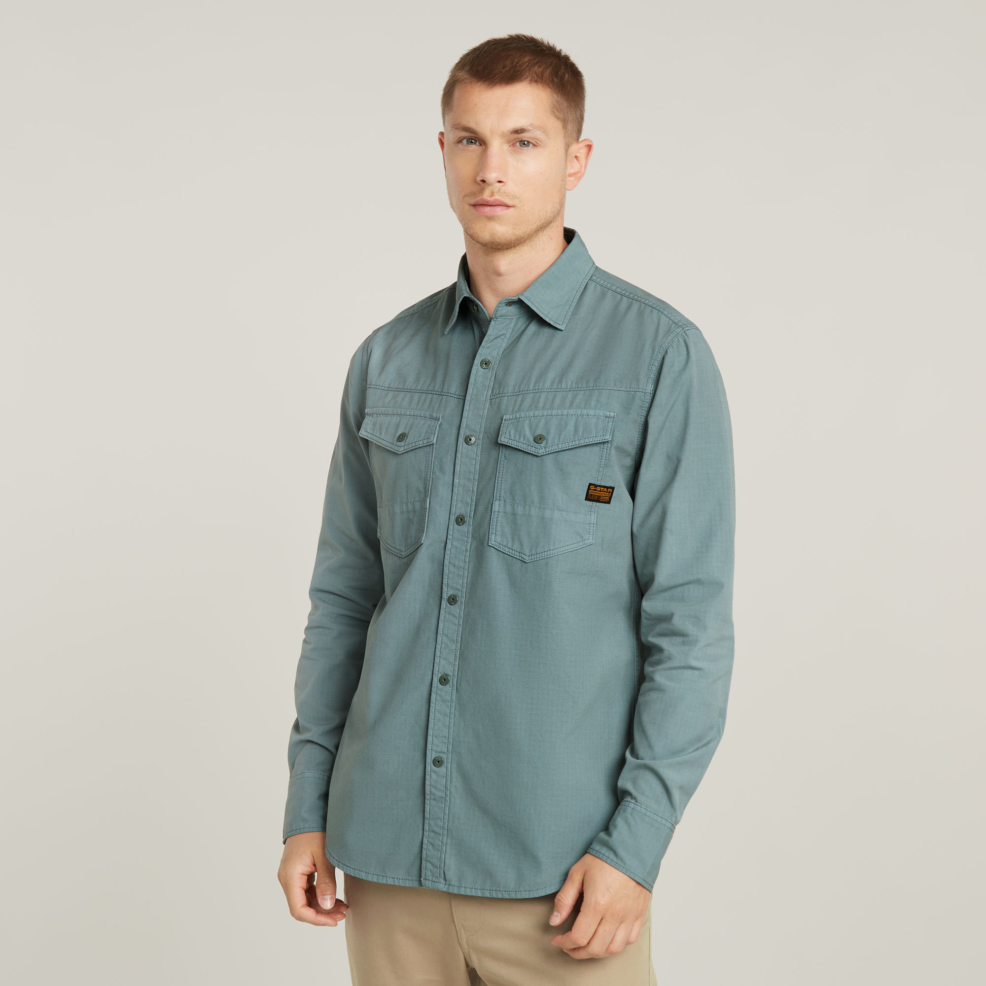 G-Star RAW Dakota Slim Shirt - Grijs - Heren