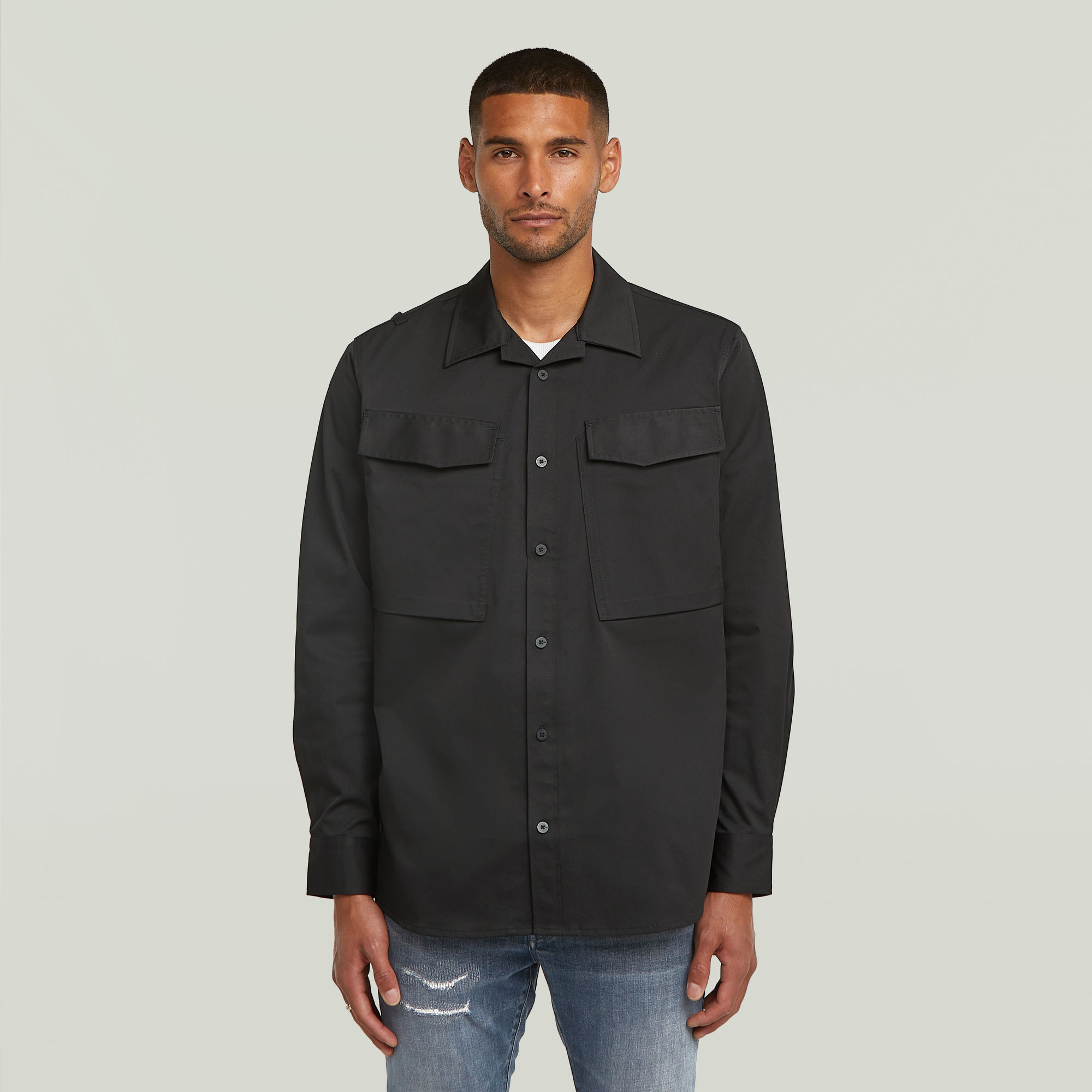 G-Star RAW Cargo Pocket Regular Shirt - Zwart - Heren
