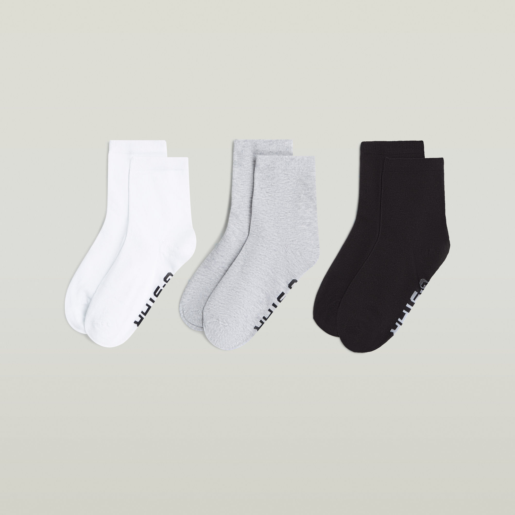 G-Star RAW Korte sokken SNOWFLAKE, 3 PACK ANKLET SOCKS (set, 3 paar)