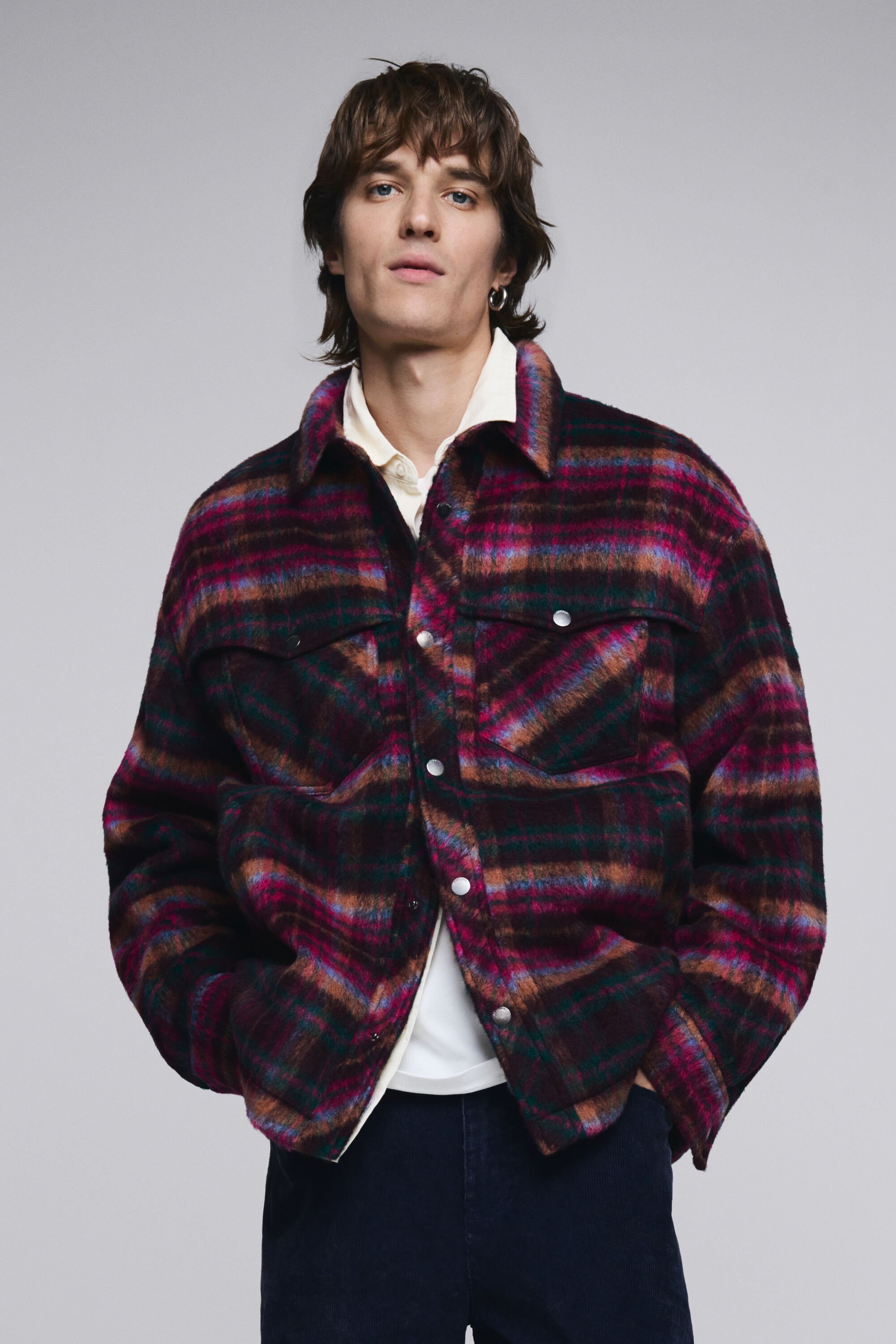 Desigual Geruite jas met zakken - RED