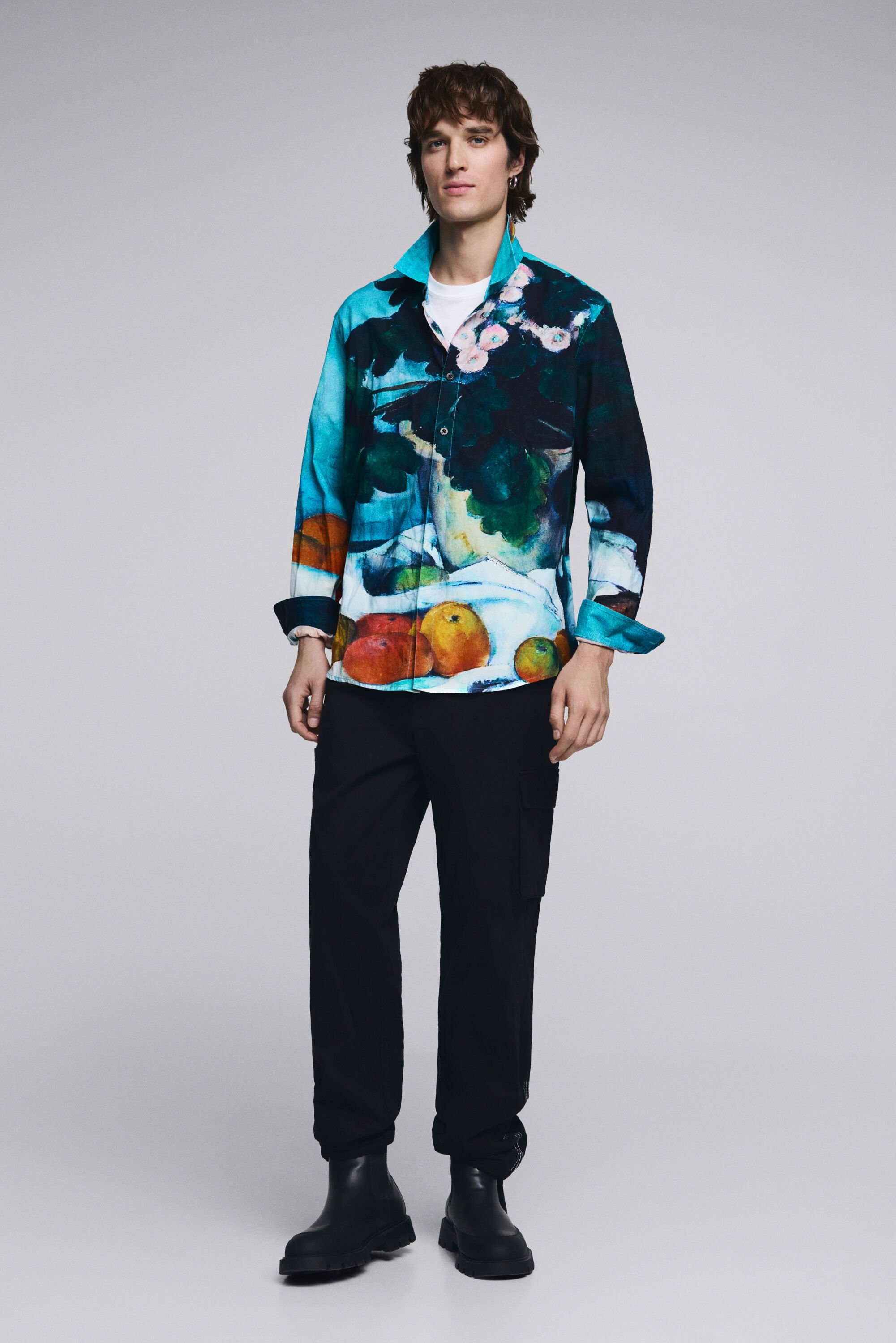 Desigual Cargo broek met trekkoord - BLACK