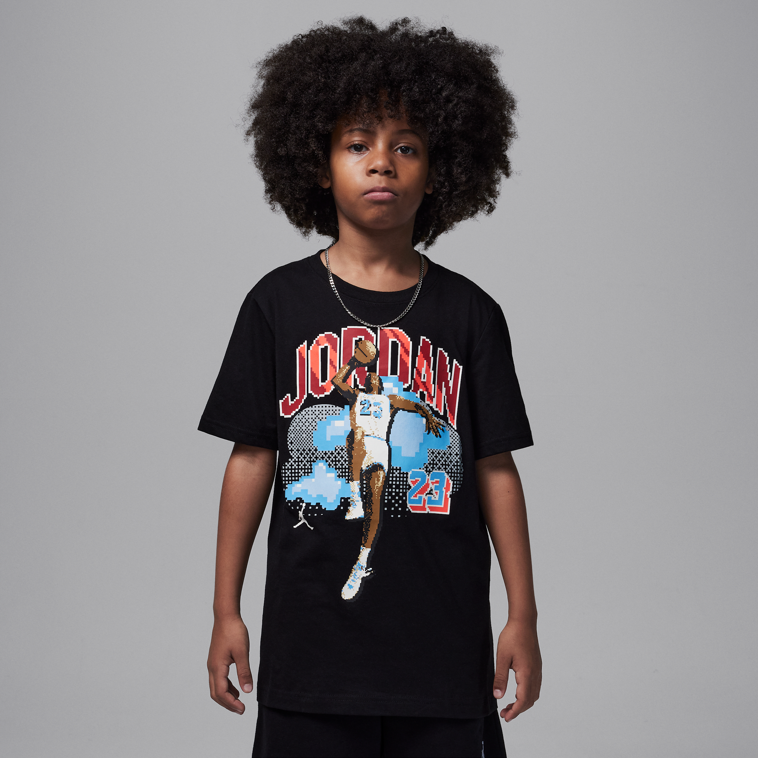 Jordan Customized Air digi T-shirt voor kids - Zwart