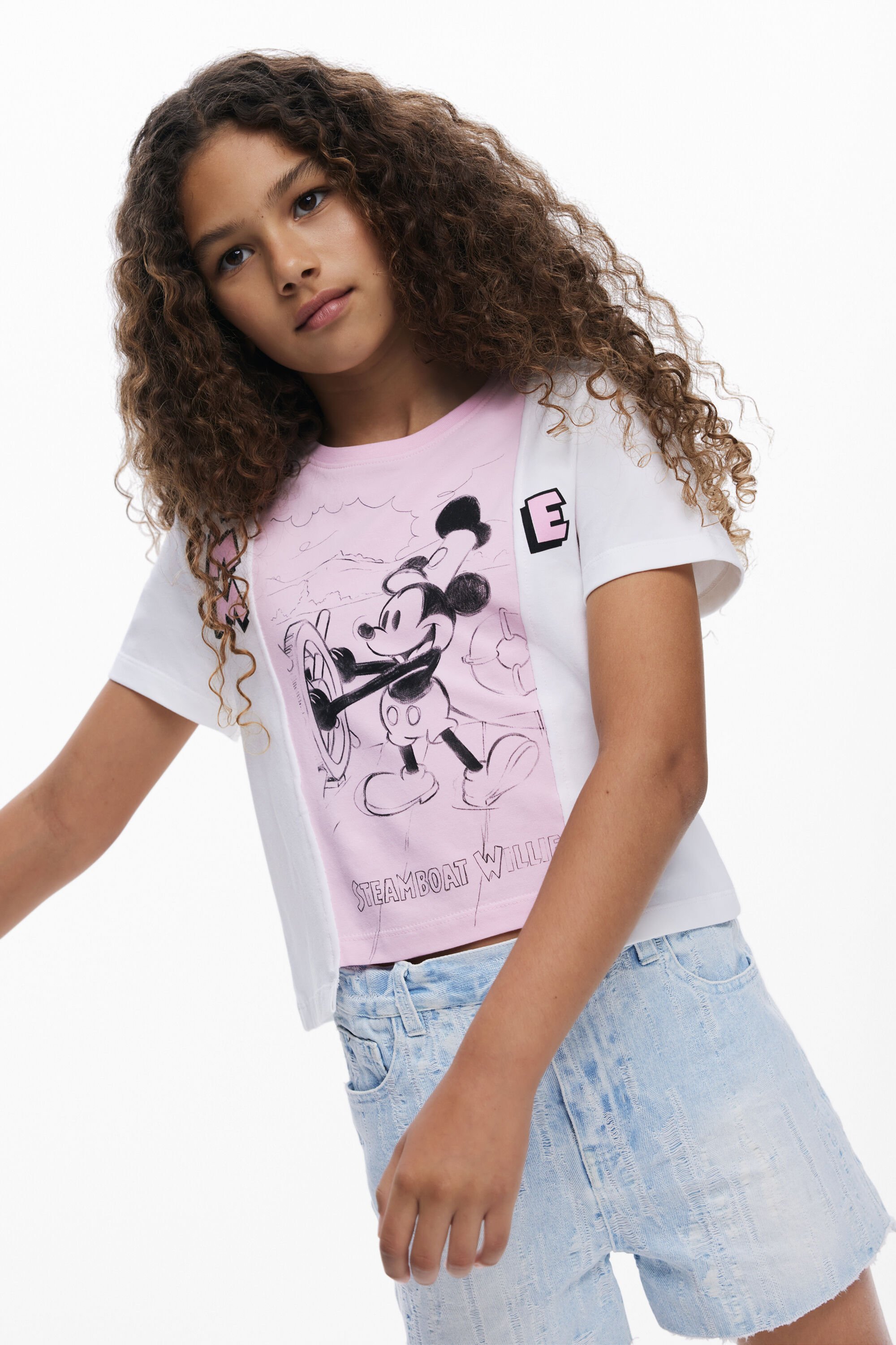 Desigual Tweekleurig T-shirt Mickey Mouse™ - WHITE