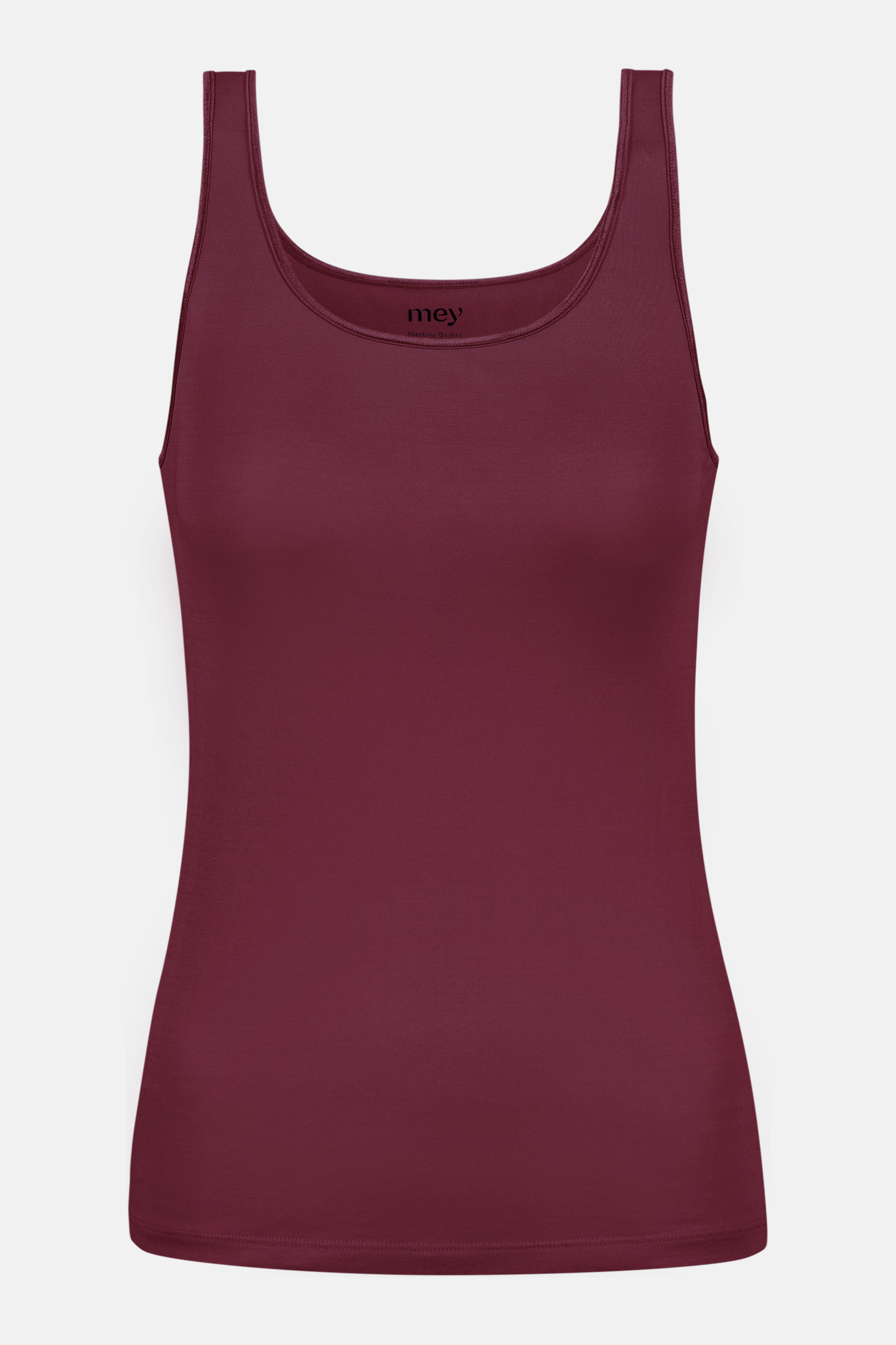 Mey Tanktop Serie Emotion zonder zijnaden, brede bandjes, fijnrib, ronde halslijn