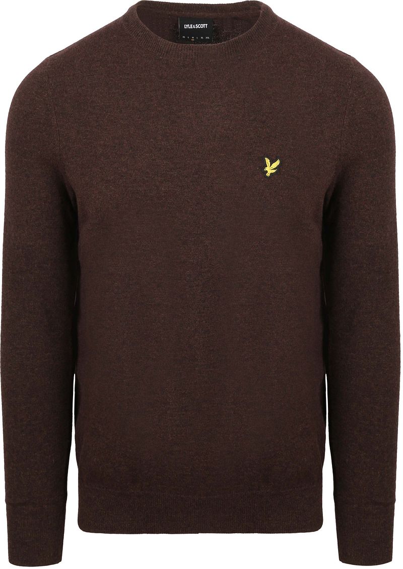 Lyle and Scott Lyle & Scott Pullover Lamswol Bruin