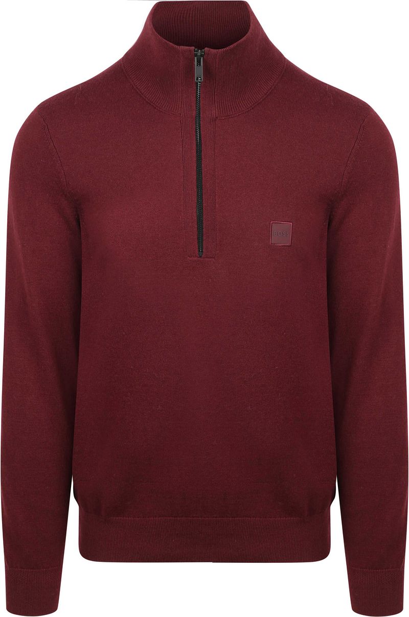 Boss Kanobix Half Zip Trui Bordeaux