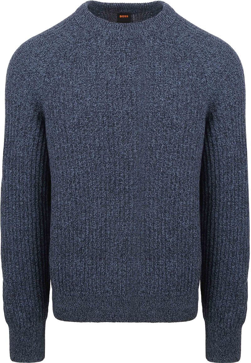 Boss Klacier Trui Wool Blend Navy