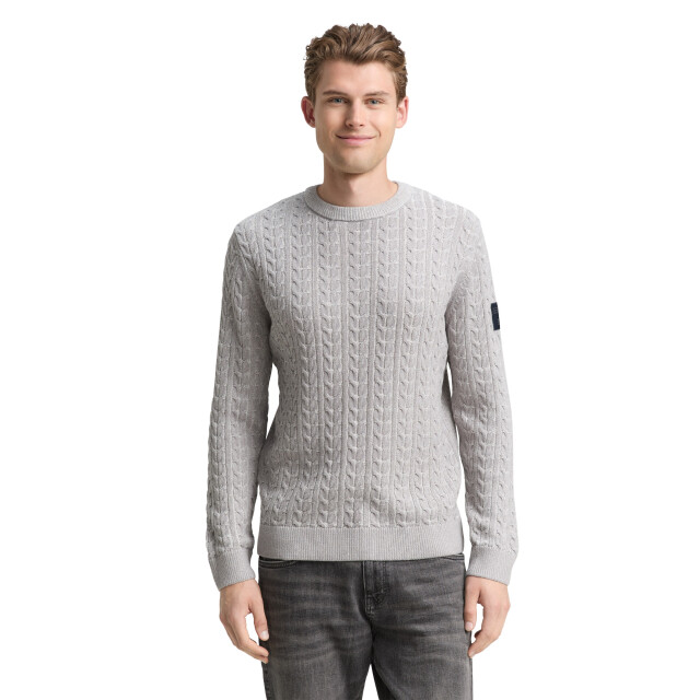 Tom Tailor Trui met ronde hals met ribboorden