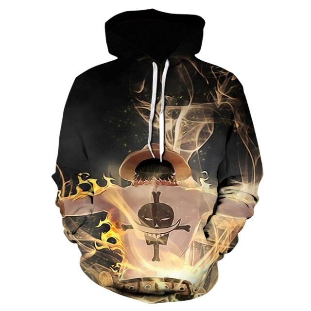 KIDneed Japan Anime Hoodie Een Stuk Luffy 3d Gedrukt Hoodies Harajuku Stijl Jas Cartoon Hoge Kwaliteit Sweatshirt Tieners Trainingspakken XXL