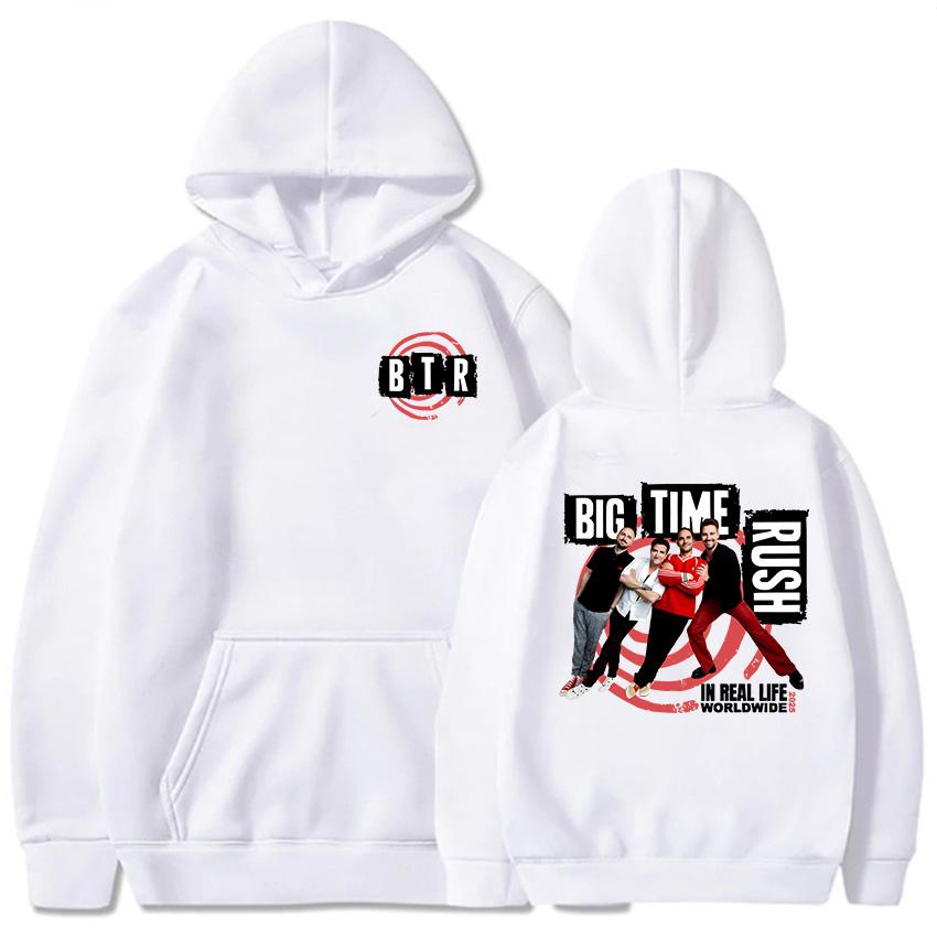 Trendy discount BTR IN REAL LIFE WERELDWIJD 2025 TOUR HOODIE Big Time Rush Band Mode Sweatshirts Met Capuchon Lange Mouw Heren Pullovers Streetwear L
