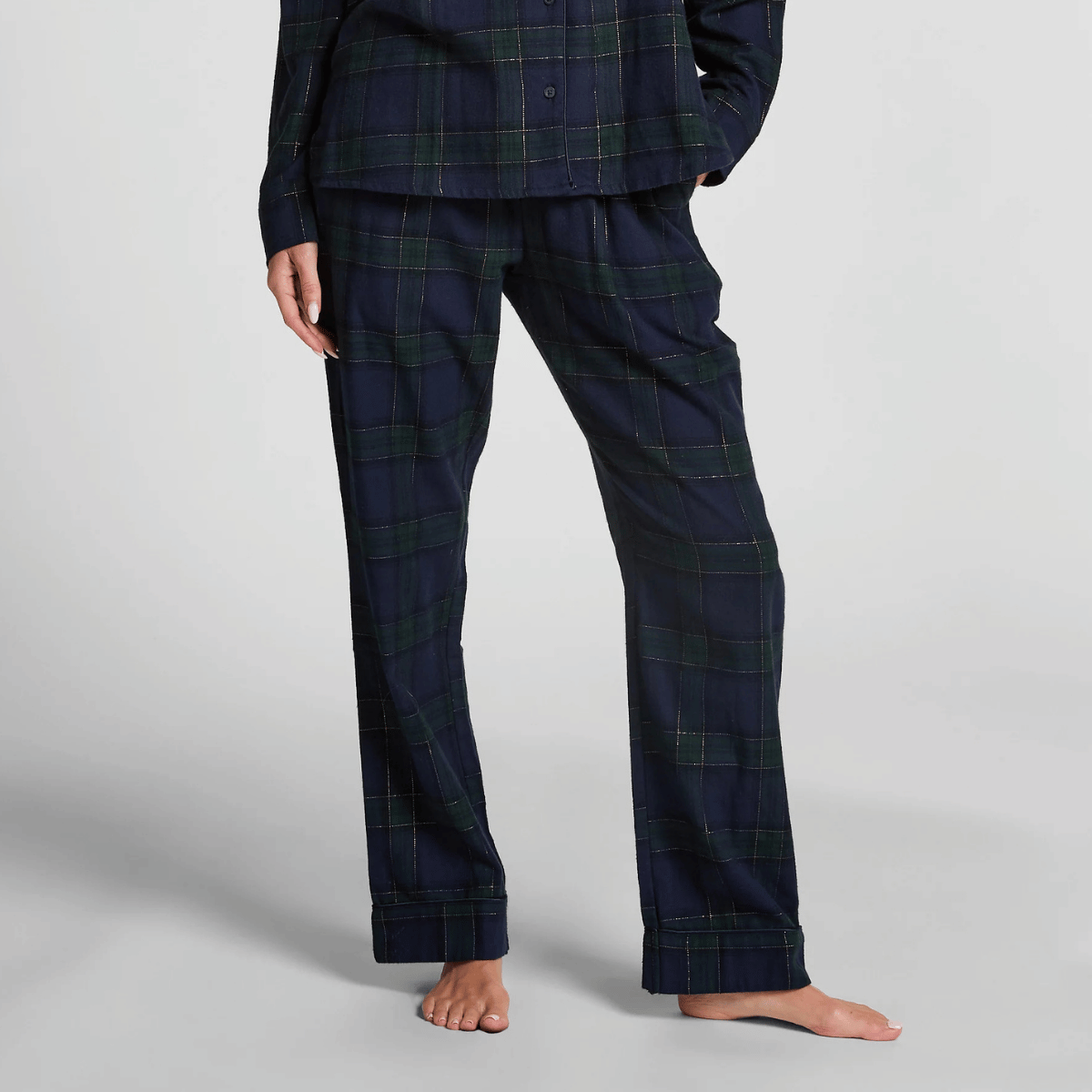 Hunkemöller Flannel pyjamabroek, blauw