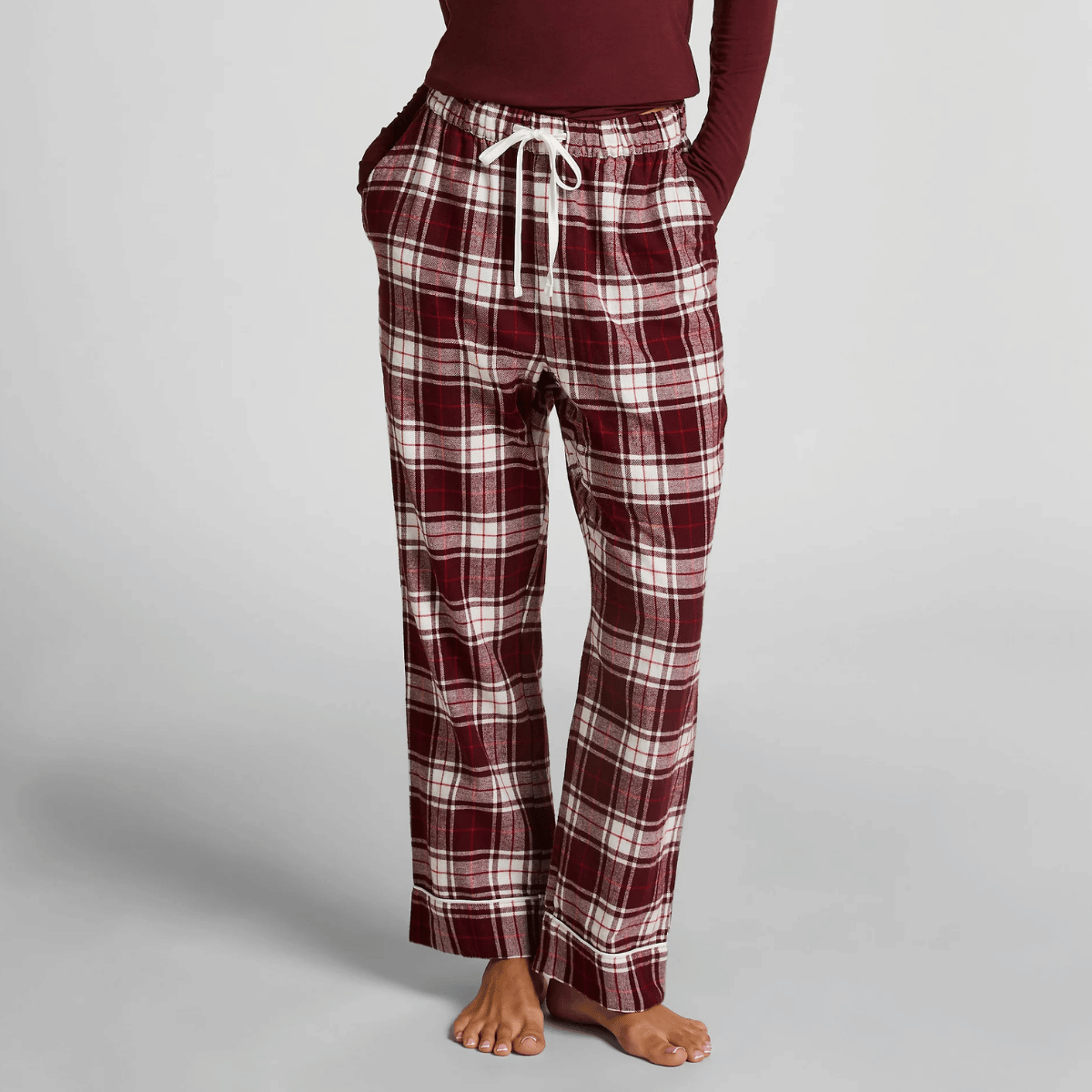 Hunkemöller Flannel pyjamabroek, rood