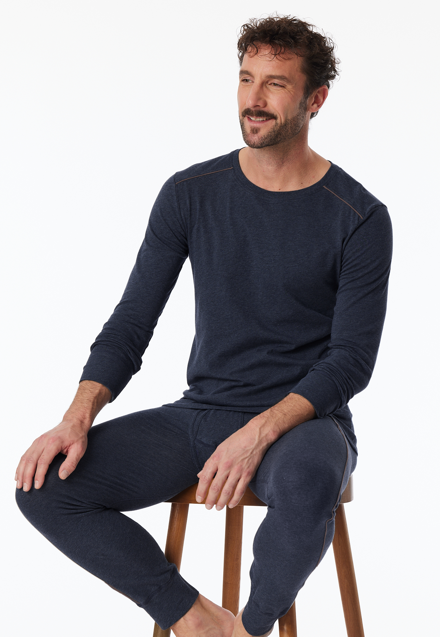 Schiesser Shirt met lange mouwen Comfort fit kleurgecodeerde naden, lange mouwen