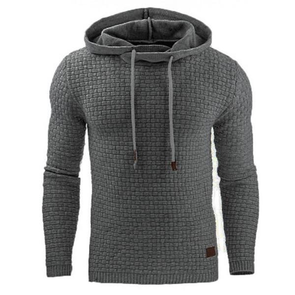 Pray Love-Men Clothing Herenmode Casual Outdoor Sweatshirt met Capuchon Hedging Hoodie Sweater M donkergrijze kleur