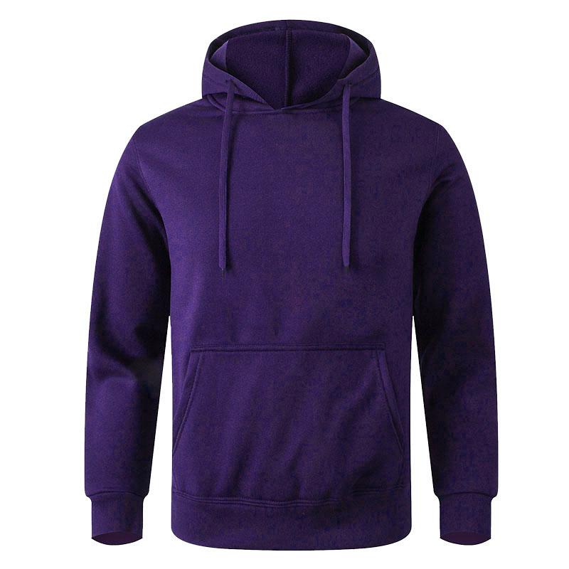 FEGKZLI Specialty Heren casual hoodies fleece hiphop effen sweatshirt heren sportkleding kleding sweatshirt herenkleding XXXL paars