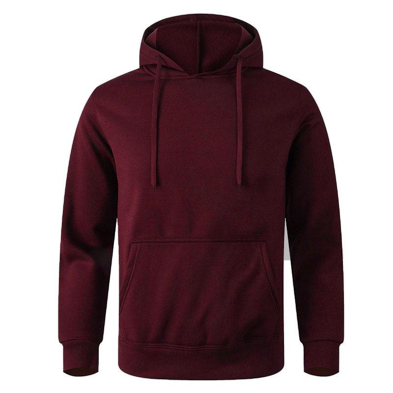 FEGKZLI Specialty Heren casual hoodies fleece hiphop effen sweatshirt heren sportkleding kleding sweatshirt herenkleding XXXL wijnrode kleur