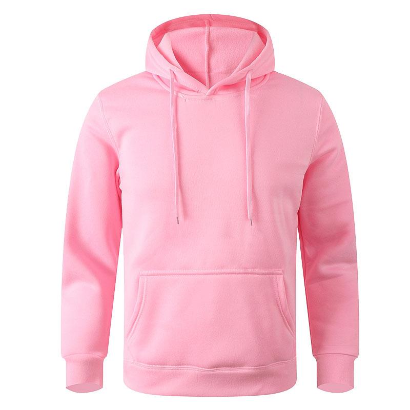 FEGKZLI Specialty Heren casual hoodies fleece hiphop effen sweatshirt heren sportkleding kleding sweatshirt herenkleding XXL roze