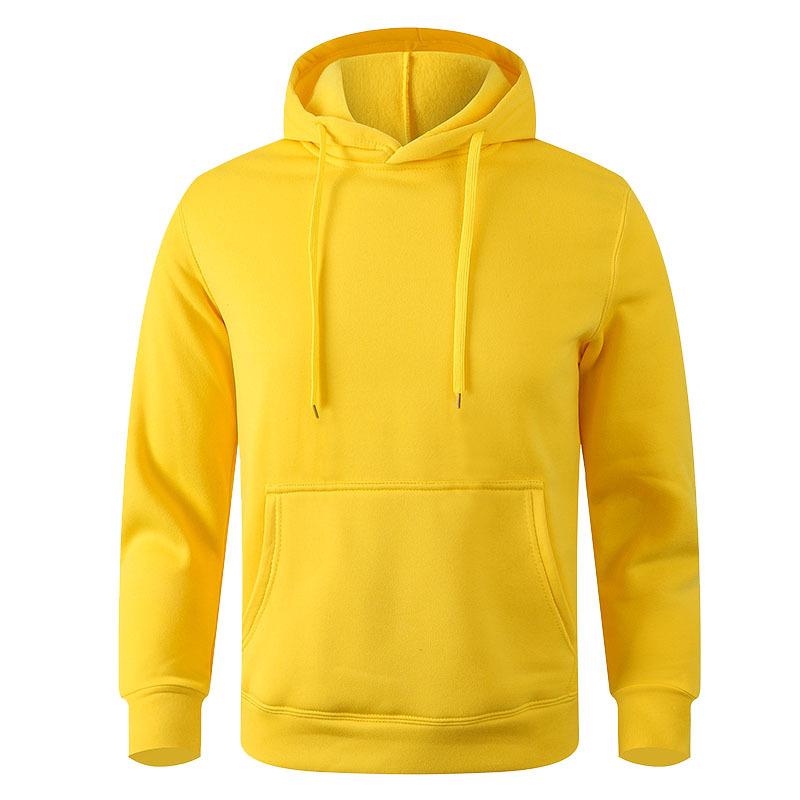 FEGKZLI Specialty Heren casual hoodies fleece hiphop effen sweatshirt heren sportkleding kleding sweatshirt herenkleding XL geel
