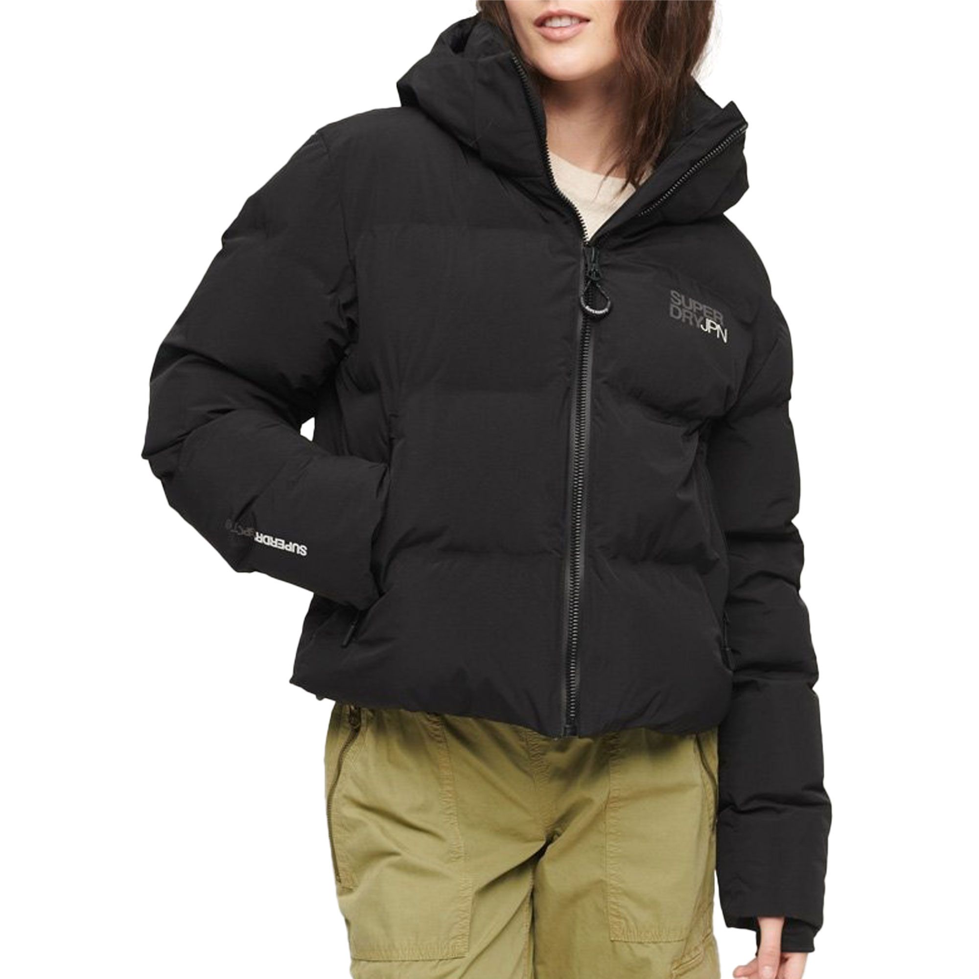 Superdry Hooded Boxy Puffer Jas Dames