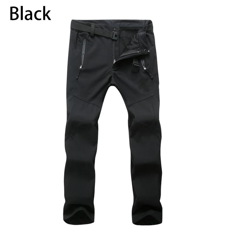 Mr Fu Heren winter outdoor waterdichte wandelbroek kamperen klimmen vissen skiën fleece warme broek XL zwart