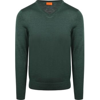 Suitable Sweater  Merino Pullover V-Hals Racing Groen