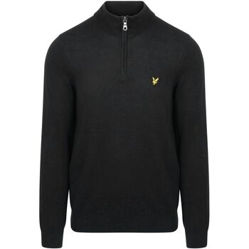 Lyle And Scott Sweater  Lyle Scott Half Zip Pullover Zwart