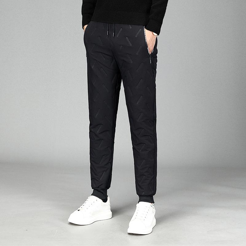 YC Direct Heren winterfleece gevoerde joggers Thermische broek Outdoor atletische hardloopbroek Warme broek Casual verdikte ademende broek voor mannen 7XL zwart