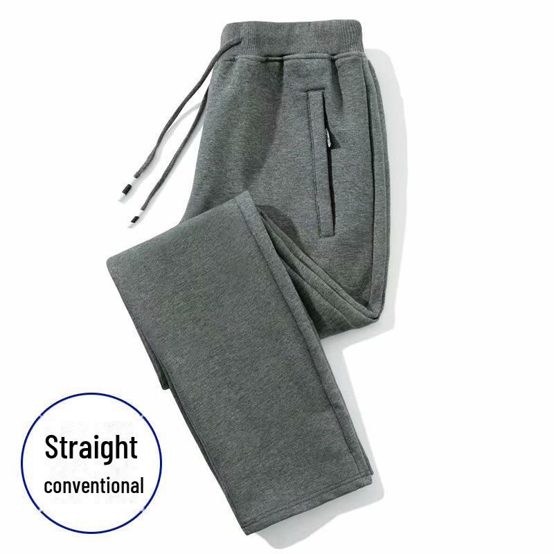 PulseTrade Heren Warme Fleece Joggingbroek - Slim Fit, Dik Casual, Rechte Pijp voor Herfst en Winter 5XL [175-190 lbs]
