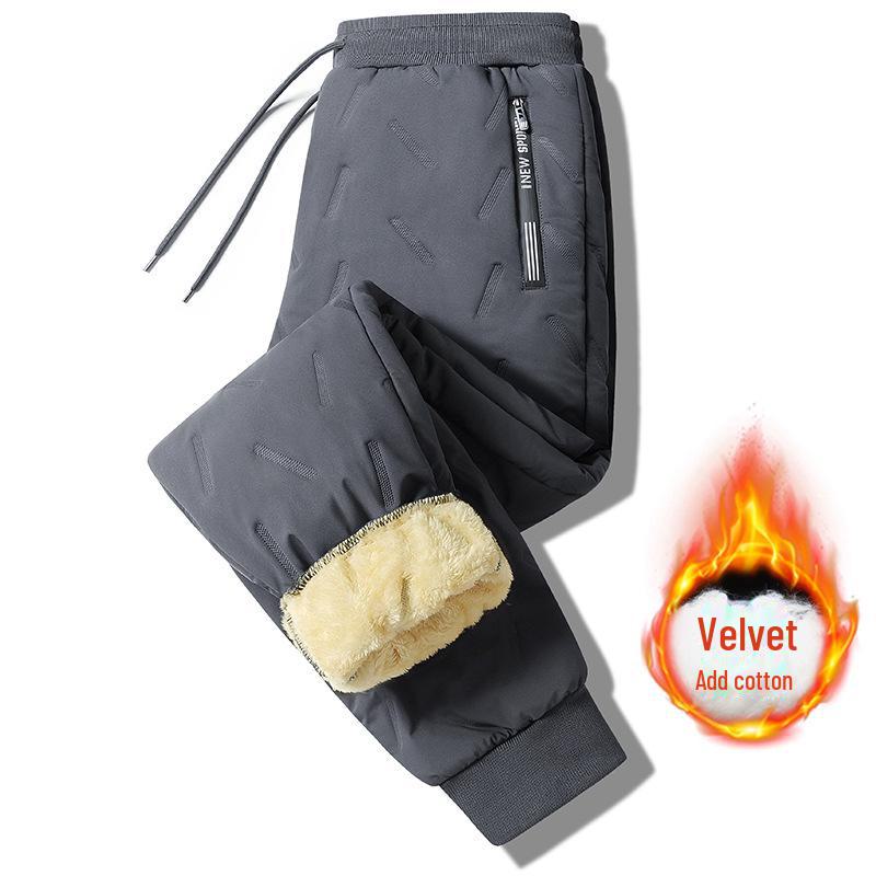 VantaGoods Heren Lamsleren Winterbroek: Warme, casual outdoorbroek met fluwelen voering. 4XL