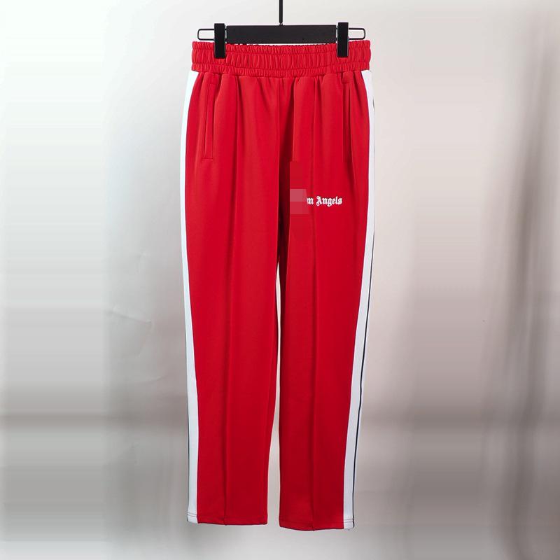 Got Now Palm Angels Casual High Street Broek met Ritsbeen en Trekkoord Large rood