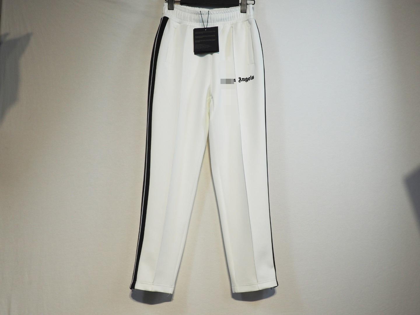 Got Now Palm Angels Casual High Street Broek met Ritsbeen en Trekkoord Medium wit