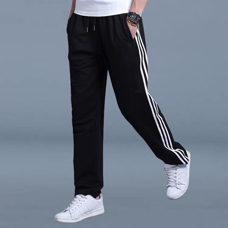 XD67DL Sweatpants Herenbroeken Grote maten Losse casual Studenten Sweatpants Heren Rechte broeken Lange broeken XL zwart