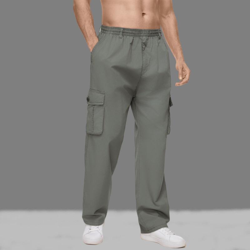 Got Now Heren Casual Losse Rechte Sportbroek - Zomer Lichtgewicht, Plus Size, Lente/Herfst Broek 6XL legergroene kleur