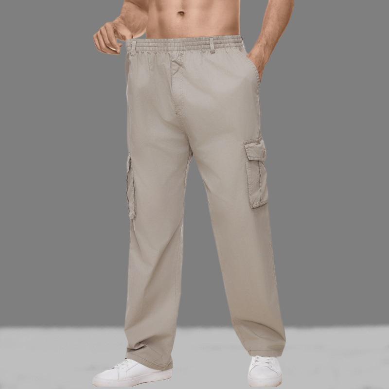 Got Now Heren Casual Losse Rechte Sportbroek - Zomer Lichtgewicht, Plus Size, Lente/Herfst Broek 4XL lichtgrijze kleur