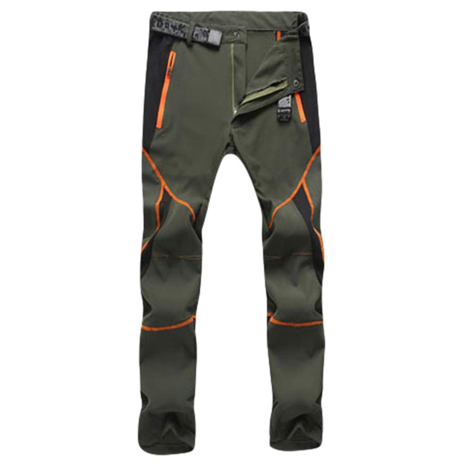 Happyyu Heren paar waterdicht winddicht buiten wandelen Quik Dry Pants-broek L