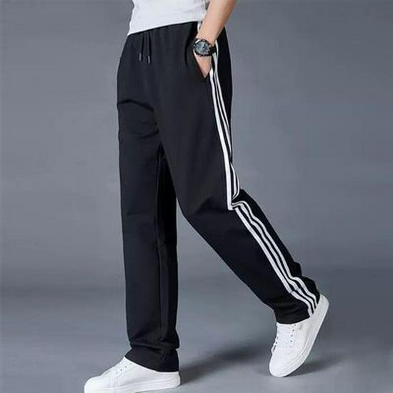 The BAY Heren Elastische Taille Rechte Pijp Plus Size Sportbroek 4XL (recommended for 175-190 jin)