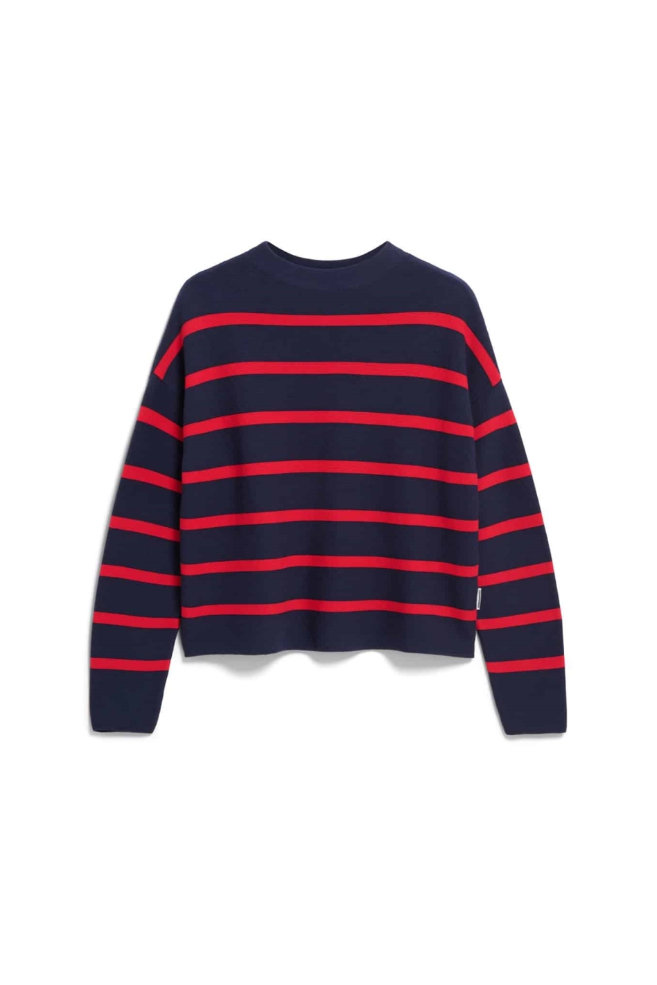 ARMEDANGELS Damen vegan Pullover Merinaa Links Blau