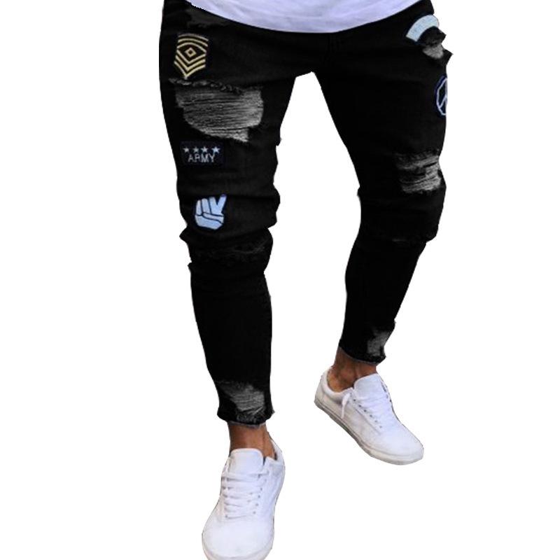 StrideBox Nieuwe Heren- en Dames Hip-Hop Slim Fit Gescheurde Skinny Jeans - Grote Maten Beschikbaar XL