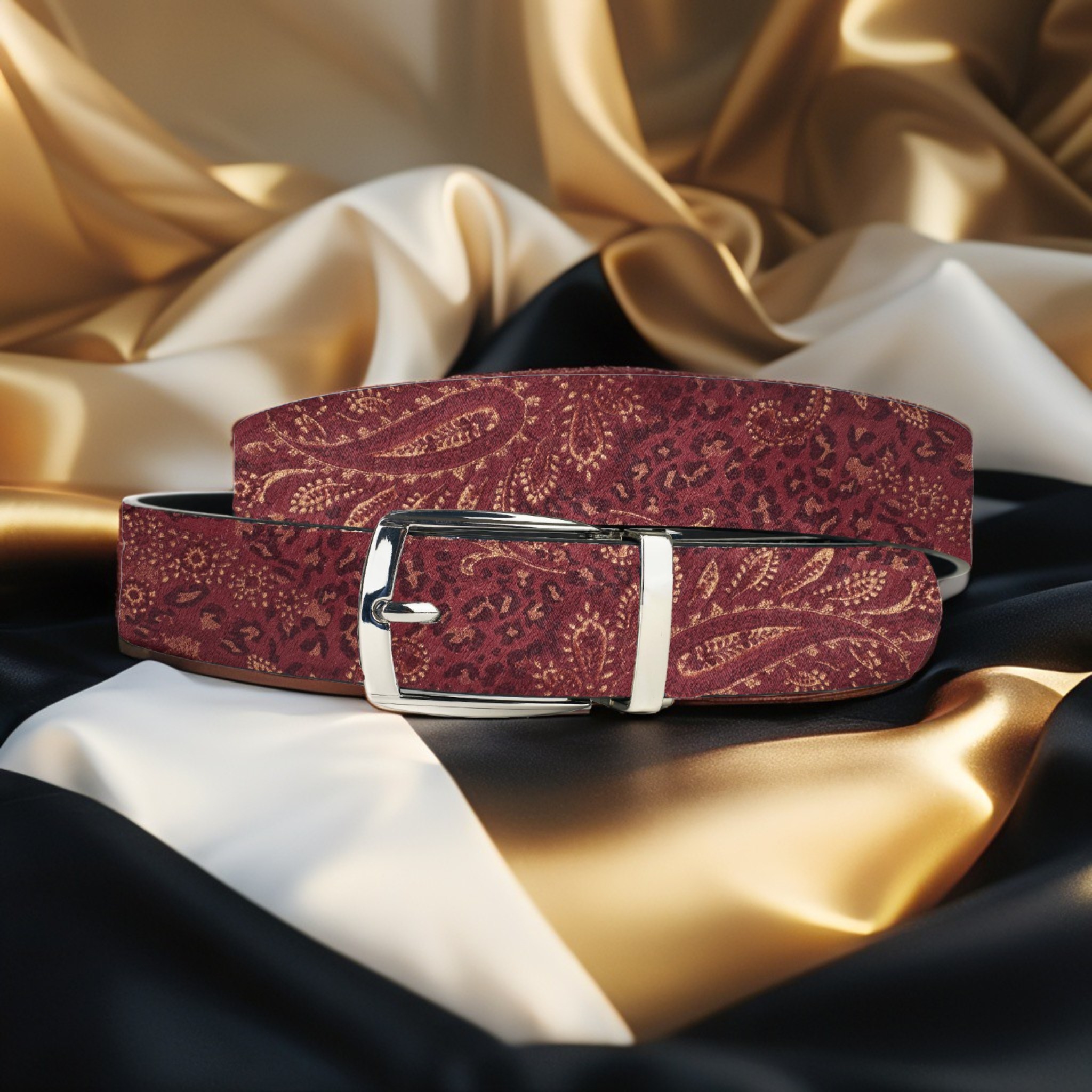 Lureaux Red Paisley Panther (Riem) - PRE ORDER  - Nette Riemen Voor Heren