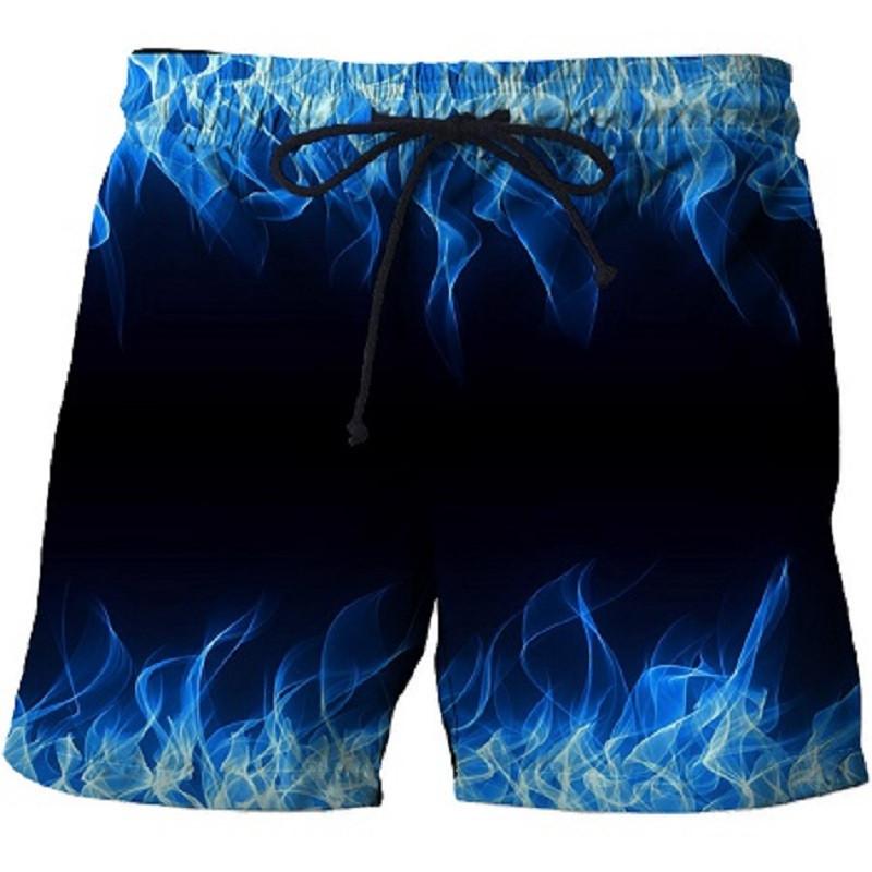 ETST WENDY 005 heren Vlam Grafische Strandbroek 3D-geprinte sneldrogende shorts Herenshorts Casual sportbroeken Bermudashorts Zwembroeken 6XL